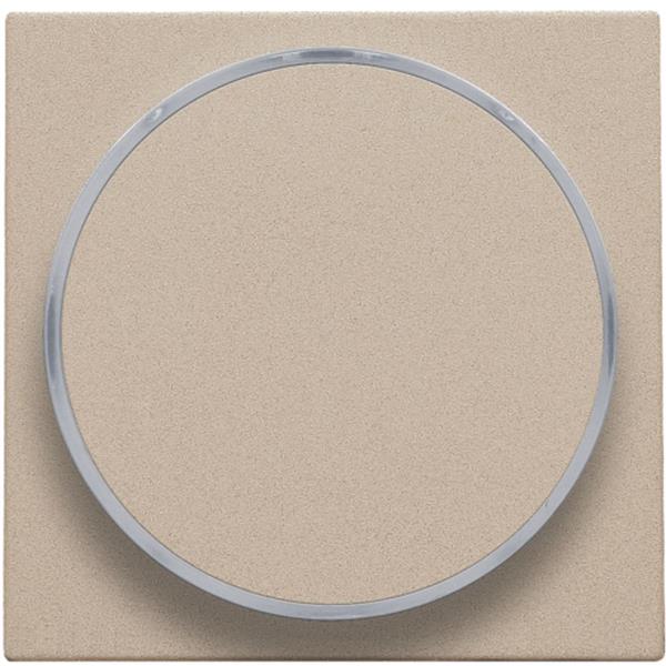 Niko Pure steel champagne Toets met doorschijnende ring voor drukknop 6A Niko Pure Champagne steel