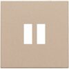 Niko Pure steel champagne Afwerkingsset voor dubbele USB-A-lader Niko Pure Champagne steel