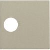 Niko Pure steel champagne Centraalplaat voor coax-aansluiting enkelvoudig Niko Pure Champagne steel