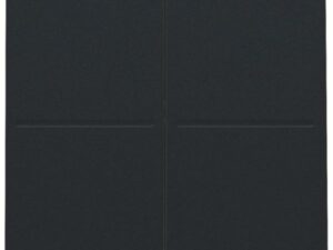 Niko Pure steel black Toets 2-voudig voor busdrukknop of RF-wandzender Niko draadloze schakelaar met vier toetsen