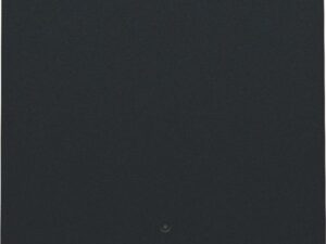 Niko Pure steel black Toets met lens voor elektronische schakelaar of drukknop Niko Slimme enkelvoudige schakelaar