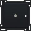 Niko Pure steel black Centraalplaat voor RF-wandzender 1-polig 1-kanaals Niko Pure Black Steel