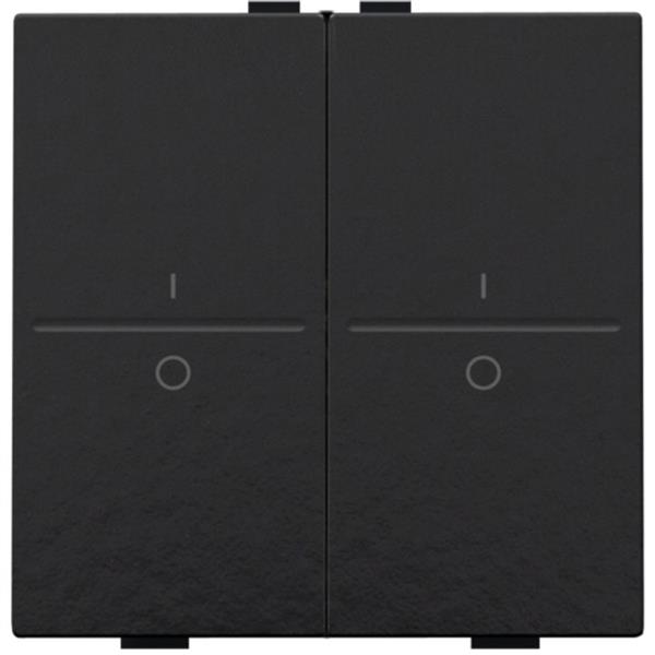 Niko Pure bakelite piano Toets 2-voudig I/0 voor drukknop of RF-wandzender Niko draadloze schakelaar met vier toetsen