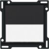 Niko Pure bakelite piano Toets met tekstveld voor enkelvoudige schakelaar of drukknop Niko Pure Bakelite piano black