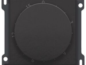 Niko Pure bakelite piano Centraalplaat voor timer regelbaar tot 15 min. Niko Pure Bakelite piano black