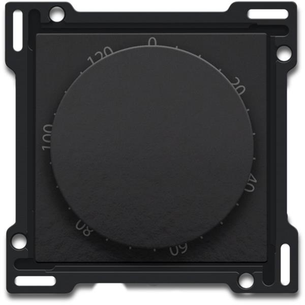 Niko Pure bakelite piano Centraalplaat voor timer regelbaar tot 120 min. Niko Pure Bakelite piano black