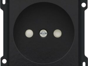 Niko Pure bakelite piano Centraalplaat voor wandcontactdoos 2P kinderveiligheid 21mm Niko Pure Bakelite piano black