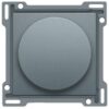 Niko Pure alu steel grey Centraalplaat voor draaiknopdimmer of snelheidsregelaar Niko Pure alu steel grey
