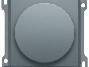 Niko Pure alu steel grey Centraalplaat voor draaiknopdimmer of snelheidsregelaar Niko Pure alu steel grey