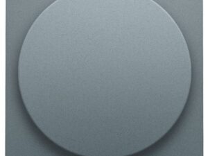 Niko Pure alu steel grey Centraalplaat voor draaiknopdimmer of extensie Niko Pure alu steel grey