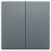 Niko Pure alu steel grey Toets dubbel voor elektronische rolluikschakelaar – Niko Pure alu steel grey