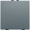 Niko Pure alu steel grey Drukknop voor Home Control Niko home control enkelvoudige drukknop
