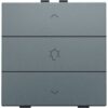Niko Pure alu steel grey Enkelvoudige dimbediening voor Home Control Niko home control enkelvoudige dimbediening