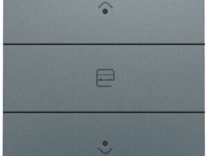 Niko Pure alu steel grey Enkelvoudige motorsturingsbediening met led voor Home Control Niko home control enkelvoudige motorsturing LEDS