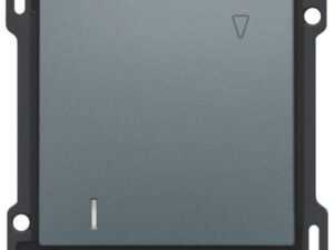 Niko Pure alu steel grey Toets voor hotelkaartschakelaar Niko Pure alu steel grey