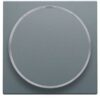 Niko Pure alu steel grey Toets met ring zonder symbool voor drukknop 6A Niko Pure alu steel grey