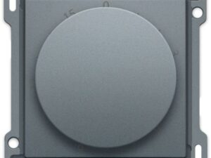 Niko Pure alu steel grey Centraalplaat voor timer regelbaar tot 15 min. Niko Pure alu steel grey