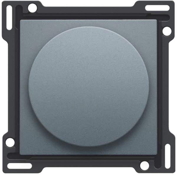 Niko Pure alu steel grey Toets 1-2-3 voor draaischakelaar voor motoren Niko Pure alu steel grey