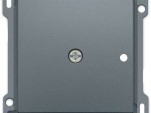 Niko Pure alu steel grey Centraalplaat voor 1-kanaals inbouw RF-ontvanger Niko Pure alu steel grey