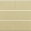 Niko Pure alu gold Afwerkingsset voor 4-voudige potentiaalvrije drukknop 24 V alu gold coated Niko drukknop 4 voudig 24 Volt