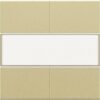 Niko Pure alu gold Afwerkingsset voor 4-voudige potentiaalvrije drukknop 24 V met tekstveld Niko drukknop 4 voudig 24 Volt