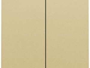 Niko Pure alu gold Drukknop 2-voudig voor Home Control Niko home control tweevoudige drukknop