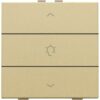 Niko Pure alu gold Enkelvoudige dimbediening voor Home Control Niko home control enkelvoudige dimbediening