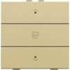 Niko Pure alu gold Enkelvoudige motorsturingsbediening met led voor Home Control Niko home control enkelvoudige motorsturing LEDS