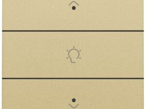 Niko Pure alu gold Enkelvoudige dimbediening voor Home Control met leds Niko home control enkelvoudige dimbediening met Leds