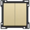 Niko Pure alu gold Toets voor schakelaar of drukknop Niko Pure alu gold