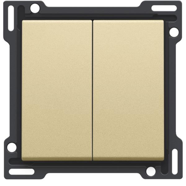 Niko Pure alu gold Toets voor schakelaar of drukknop Niko Pure alu gold
