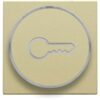 Niko Pure alu gold Toets met ring met symbool ‘sleutel’ voor drukknop 6A Niko Pure alu gold