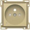 Niko Pure alu gold Centraalplaat met lens voor wandcontactdoos 2P+A veiligh. 28