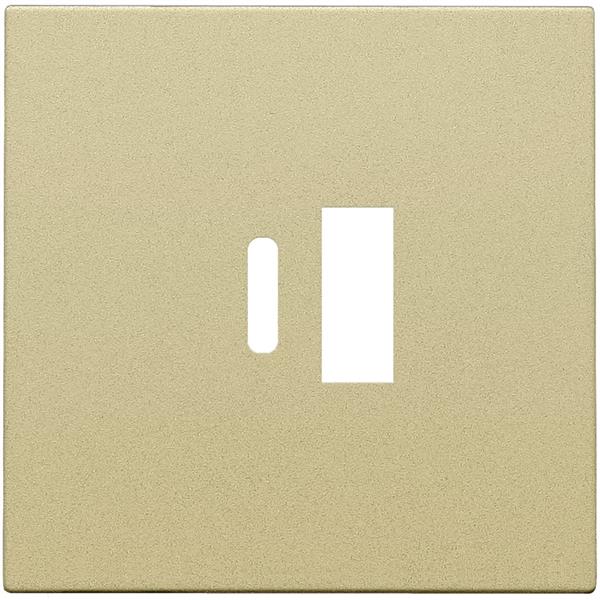 Niko Pure alu gold Centraalplaat voor smart USB-A en USB-C-lader Niko Pure alu gold