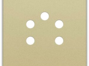 Niko Pure alu gold Toets voor 5-polige telefooncontactdoos Niko Pure alu gold