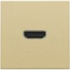 Niko Pure alu gold Toets met HDMI-naar-HDMI-aansluiting Niko Pure alu gold