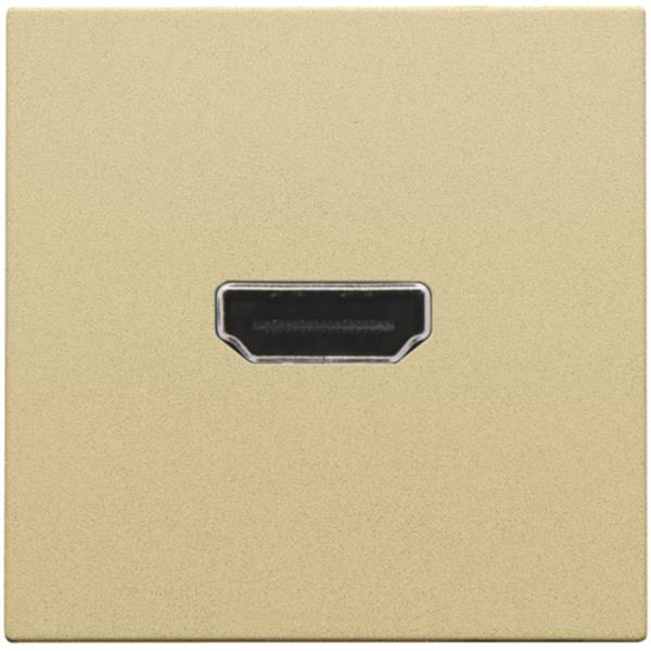 Niko Pure alu gold Toets met HDMI-naar-HDMI-aansluiting Niko Pure alu gold