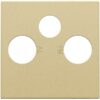 Niko Pure alu gold Toets voor 2x coaxaansluitingen tv + FM + satelliet Niko Pure alu gold