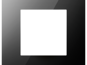 Niko Pure liquid black Afdekplaat enkelvoudig Niko Pure liquid black