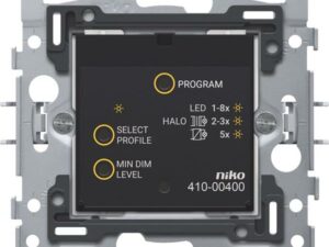 Niko Slimme enkelvoudige drukknopdimmer Niko slimme drukknopdimmer met RF-zender