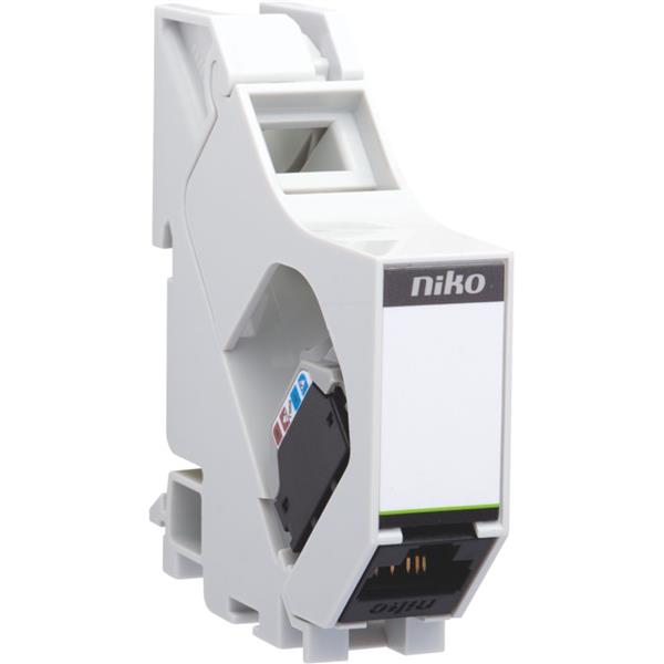 Niko Niet-afgeschermde RJ45-connector UTP cat.6A, DIN-rail Niko connectoren