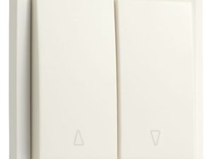 Niko Hydro wit rolluikdrukknop 10 A/250 Vac, mechanisch vergrendeld en elektrisch gescheiden Niko Hydro Wit schakelaars