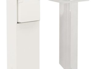Niko Hydro wit Tuinpaal met 1x stopcontact 2P+A en grondpin IP55 Niko Hydro wit tuinpalen