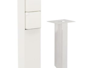 Niko Hydro wit Tuinpaal met 2x stopcontact 2P+A en grondpin IP55 Niko Hydro wit tuinpalen