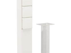 Niko Hydro wit Tuinpaal met 3x stopcontact 2P+A en grondpin IP55 Niko Hydro wit tuinpalen