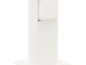 Niko Hydro wit Tuinpaal met 1x stopcontact penaarde en grondplaat IP55 Niko Hydro wit tuinpalen