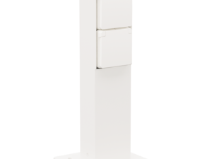 Niko Hydro wit Tuinpaal met 2x stopcontact penaarde en grondplaat IP55 Niko Hydro wit tuinpalen