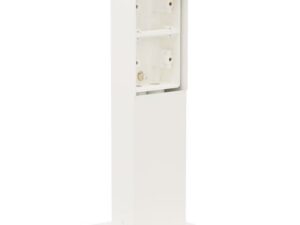 Niko Hydro wit Tuinpaal met grondplaat voor twee functies IP55 Niko Hydro wit tuinpalen