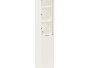 Niko Hydro wit Tuinpaal met grondplaat voor drie functies IP55 Niko Hydro wit tuinpalen
