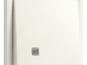 Niko Hydro wit tweepolige controleschakelaar 10 AX/250 Vac met transparant venster en met schroefklemmen exclusief verlichtingselementen Niko Hydro Wit schakelaars